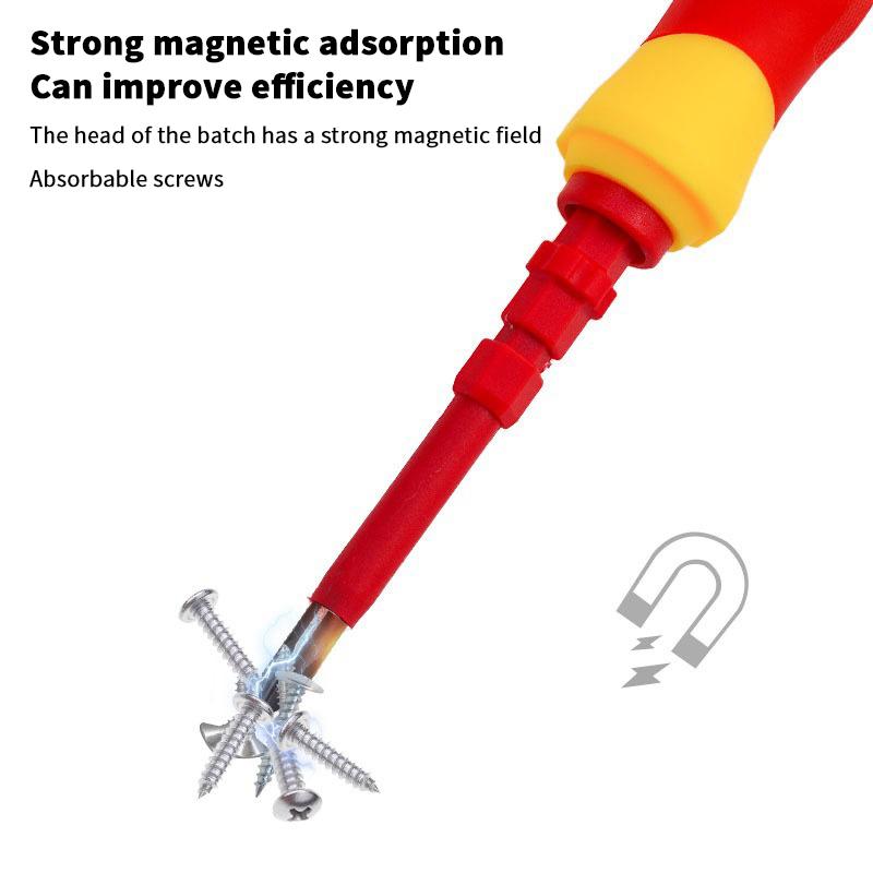 3-in-1/8-in-1 Insulated Screwdriver Set Multi-Purpose Electrician Screwdriver Bits Slotted Cross Head PH1 PH2 Repaire Tools
