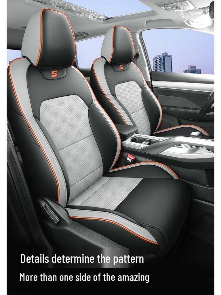 Universal Full Leather Car Seat Cushion for Bin Yue - Four Seasons, Five-Seater