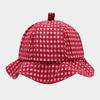 Japanese Plaid Bucket Cap Summer Women's Sun Hat Fashion Fisherman Caps  Outdoor