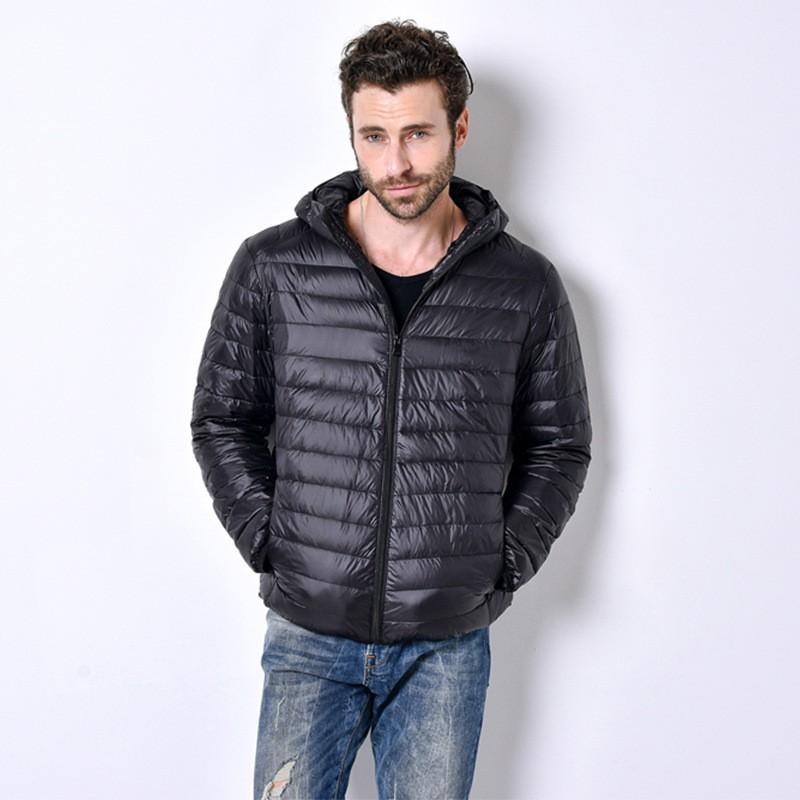Herren Sport Baumwollkleidung Leicht und Dünn Neueste Stilvolle Kurze Einfache Alltag Kapuzen Baumwollkleidung