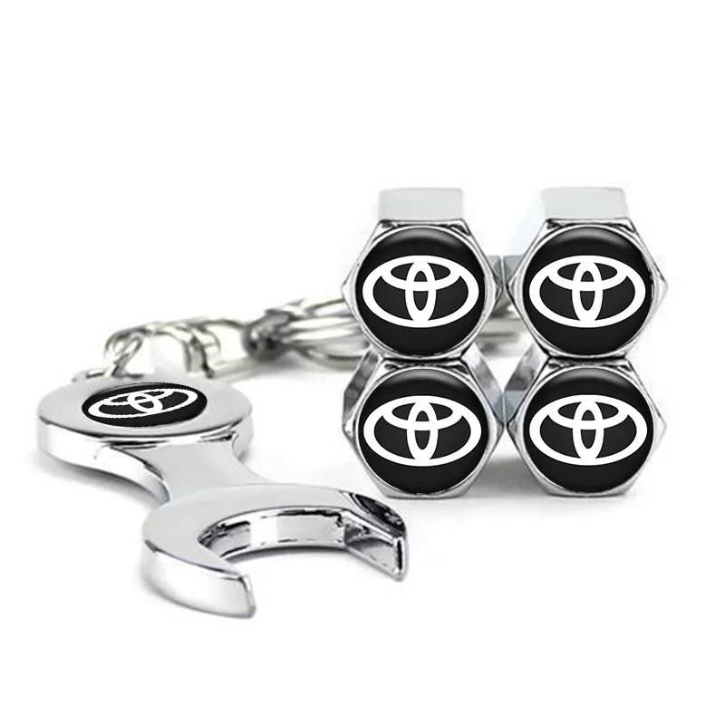 

Car Tire Valve Cap Air Stems Caps Auto Dustproof Cover For Toyota Corolla Camry RAV4 CHR Prado Yaris Prius Auris Avensis Hilux
