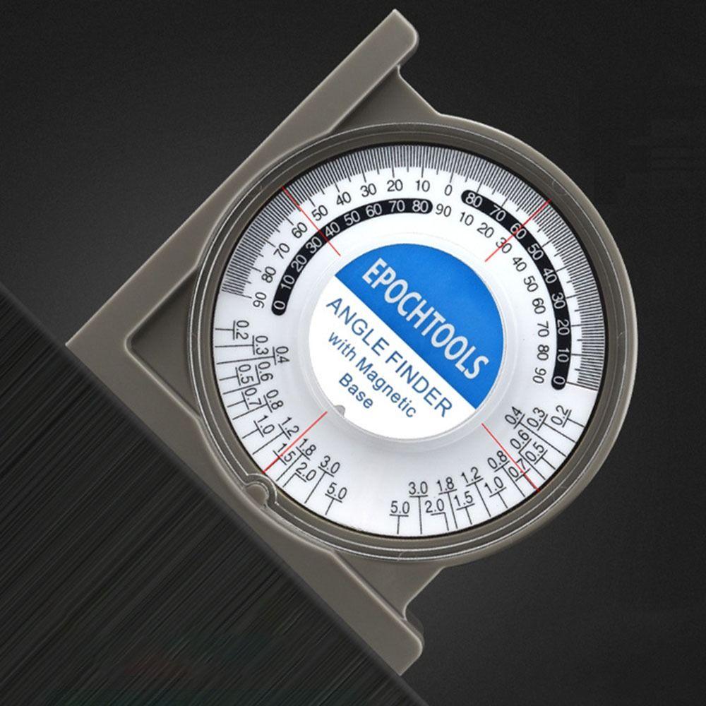 Poziomnica kątowa z lokalizatorem pozycji z podstawą magnetyczną, poziomica pęcherzykowa pozioma, kątomierz, miernik nachylenia ABS