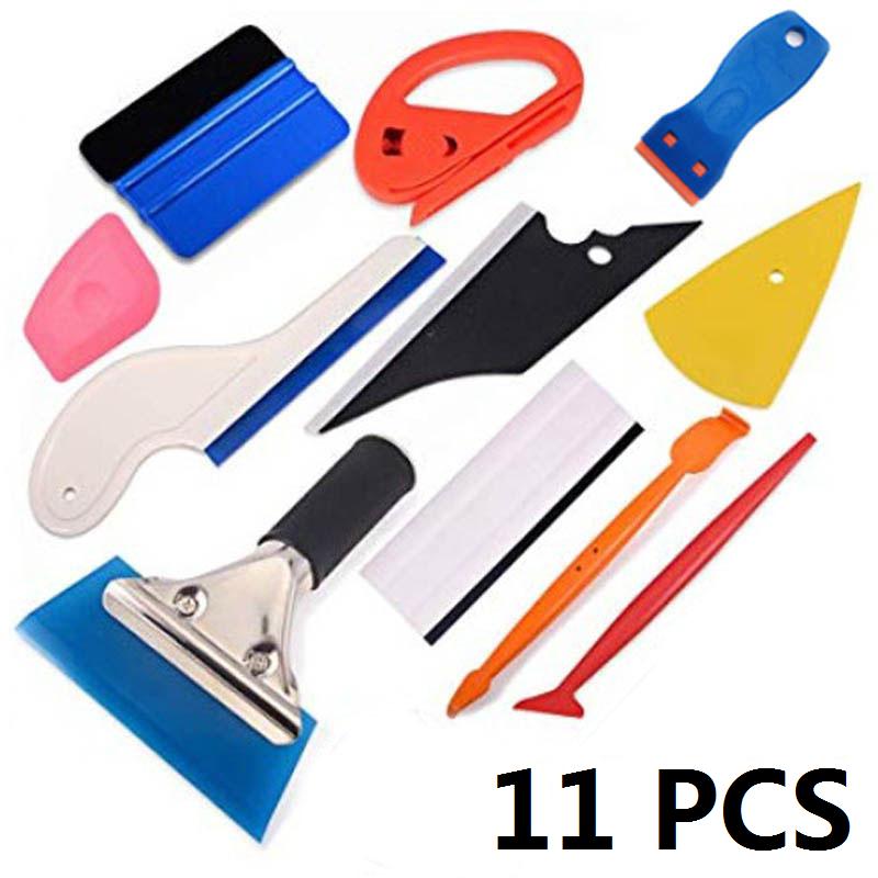 12Pcs Car Wrap Vinyl Scrapers High Quality Car Wrapping Tools Kit Profession Window Tinting Car Gadgets Universal Accessories