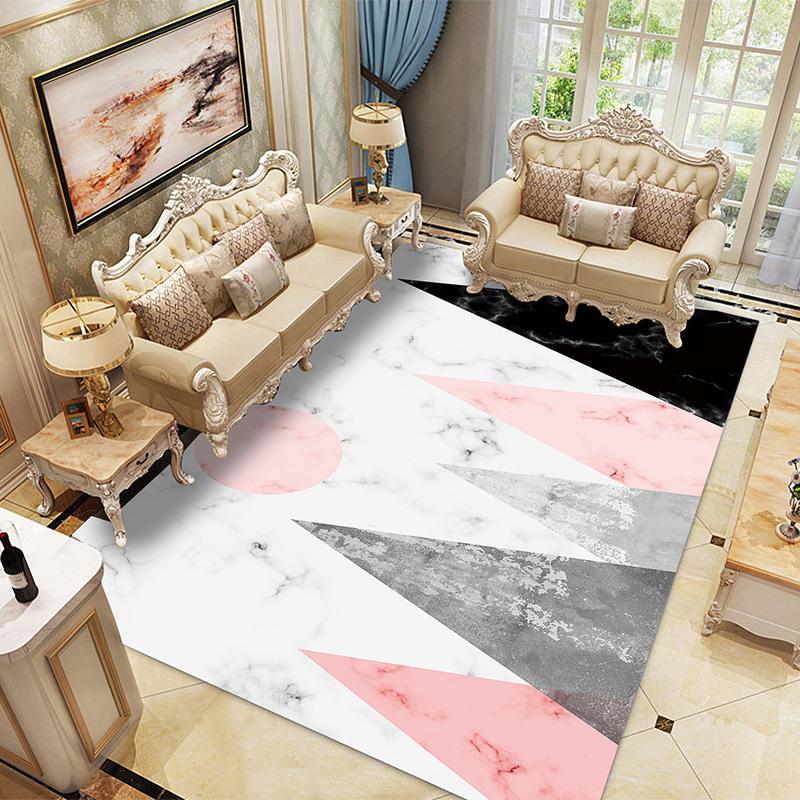 Simple Multi -Type Bedroom Kitchen Floor Mat Customized Geometric Carpet Tapis Salon Rugs Balcony Bath Mats Rugs For Bedroom
