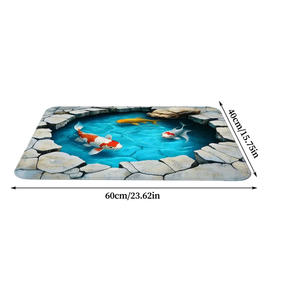 

3D Optical Illusion Rug Hole Design Non Slip Carpet Mat for Birthday Party Entryway Living Room Home Decor Funny Floor Carpet
