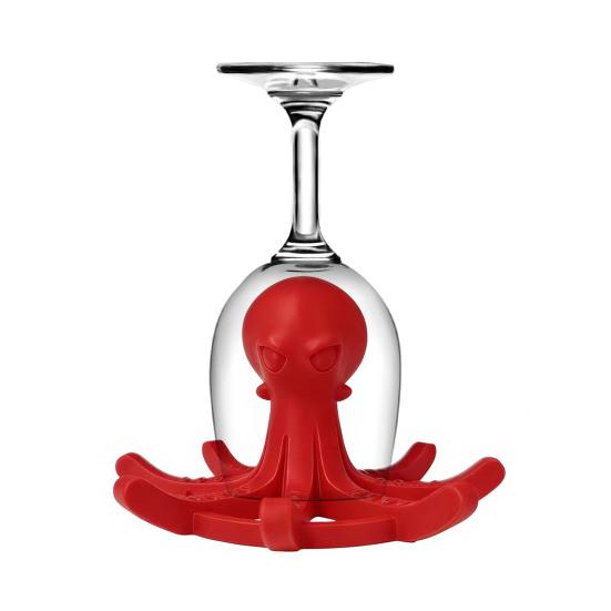 Octopus-Shaped Cup Drying Rack with 8-Arm Creative PLA Water Bottle Holder for Mugs Glasses Tumblers Space-Saving Countertop Organizer for Kitchen