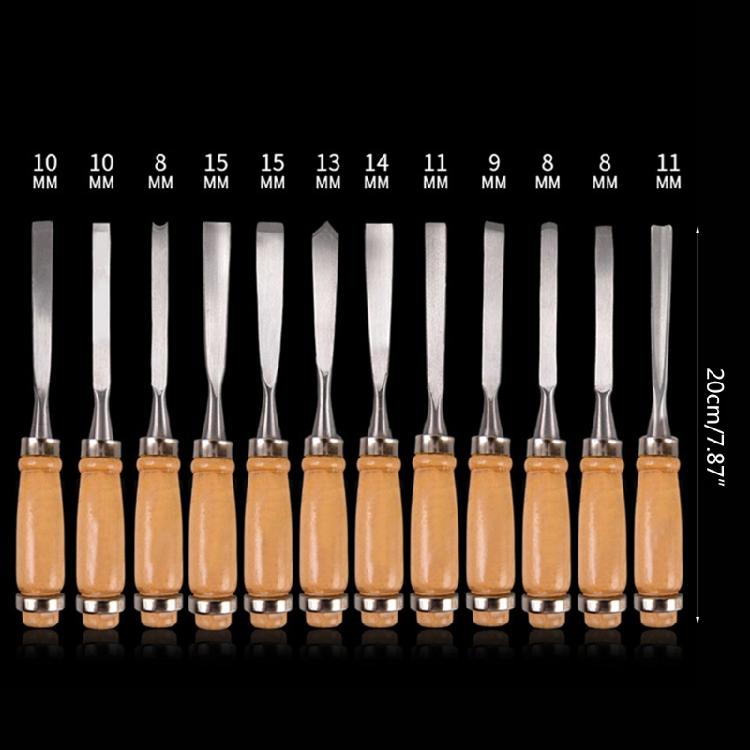File Wood Rasp File Set Woodworking Professional Gouges Durable 12 Pieces