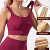Sports Bras Crop Top Fitness Gym Running სპორტული ტანსაცმელი ქალის საცვლები Push Up Brassiere Plus Size Yoga Bra U Back Camisole