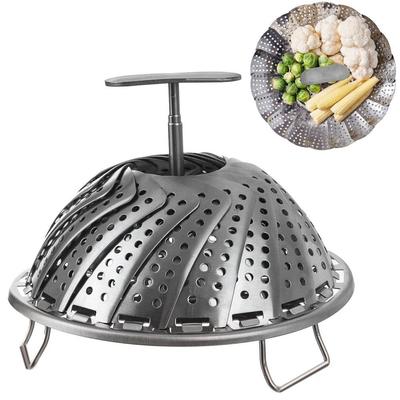 Steaming Strainer Steel Basket Insert for Steaming Pot