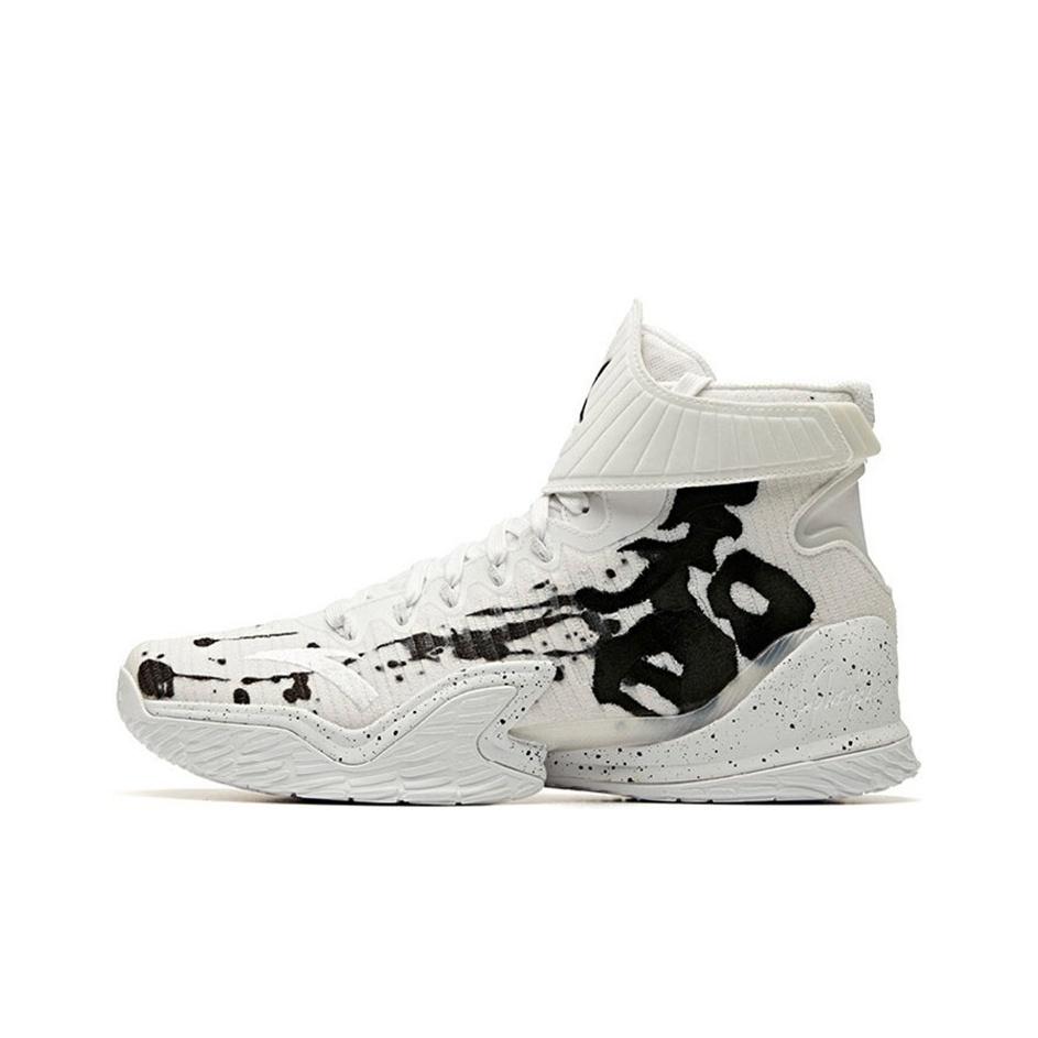 Anta Thompson KT3 High-Top Basketball Shoes Men Sneakers White Black 11941103S-1