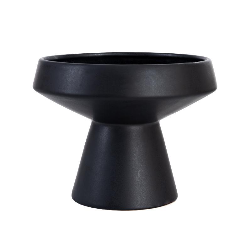 Ceramic Vase White Round Flower Pot Hydroponic Flower Arrangement Accessories Pot Container Home Decoration Flower Vases