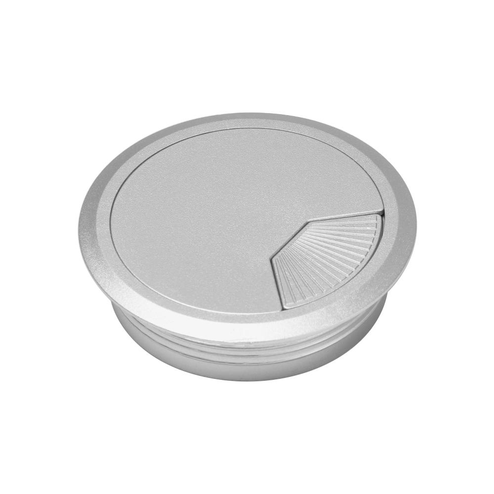 Practical 60/80mm Desk Table Plastic Cable Hole Cover PC Computer Desk Round Wire Tidy Grommet Hardware
