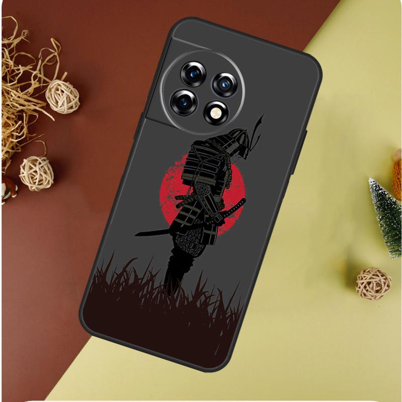 Japanese Samurai Warrior For OnePlus 13 13R 12 12R 11 9 10 Pro 8T 9RT 10T 10R Nord 4 CE 2 3 Lite N20 N30 Phone Case