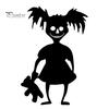 Halloween Wall Decals Skeleton Hand Pumpkin Felt Decals, Spooky Cutout Stickers, Horror Party Decorations Self Adhesive Seasonal Art for Door