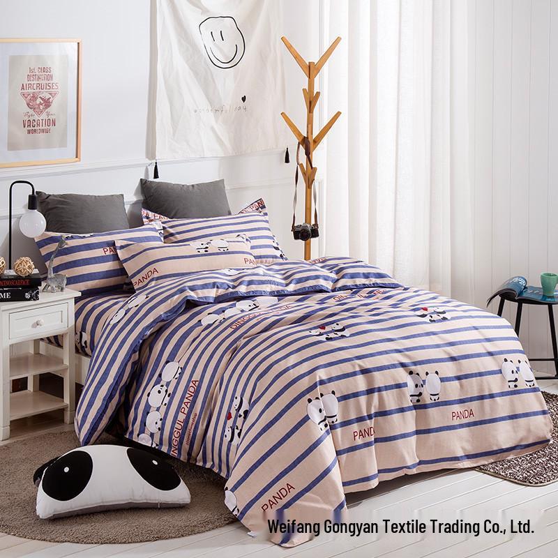 Husă de plapumă șlefuită – Piesă unică, Lenjerie de pat pentru cămin studențesc, Diverse modele