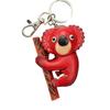 First Layer Cowhide Koala Pendant Car Keychain Cartoon Bag Pendant Accessories Creative Birthday Gift Gift