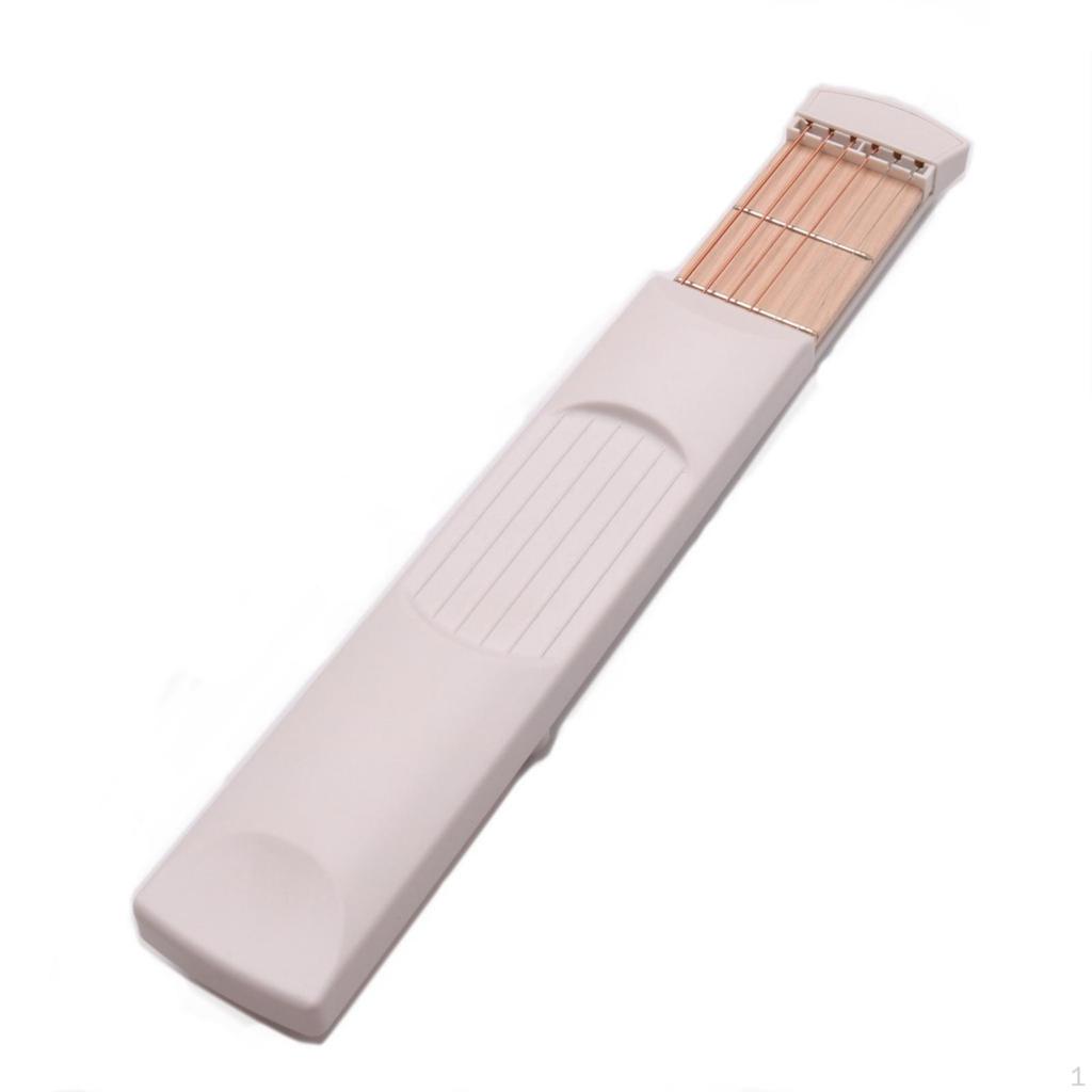 Pocket Guitar Fretboard Tool Portable Practice Handheld with Strings for