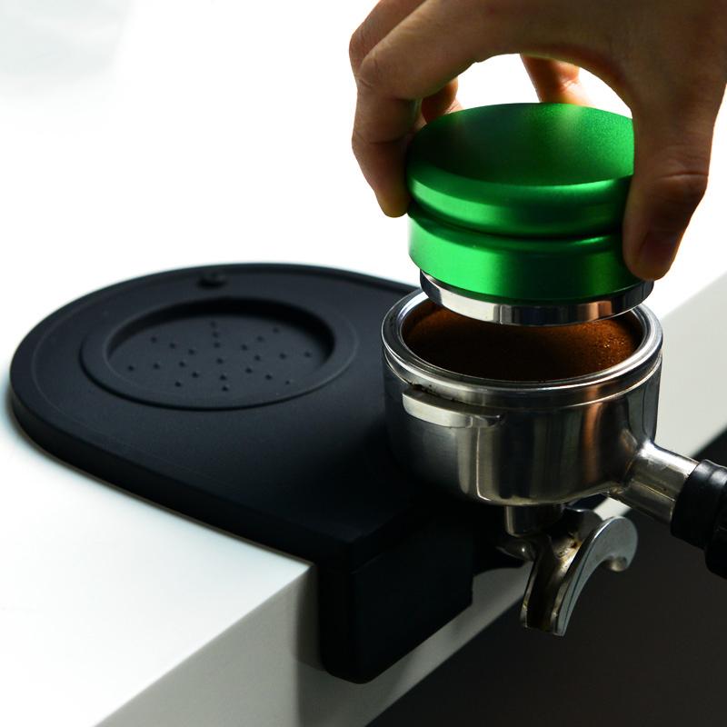 YOMDID Small Silicone Coffee Hammer Mat Corner Coffee Powder Maker Hammer Pressure Mat Nonslip Espresso Double Coffee Tamper Pad