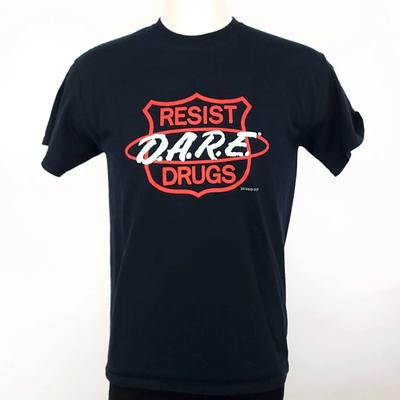 Gildan D.A.R.E. Widerstehe Drogen Mittleres T-Shirt