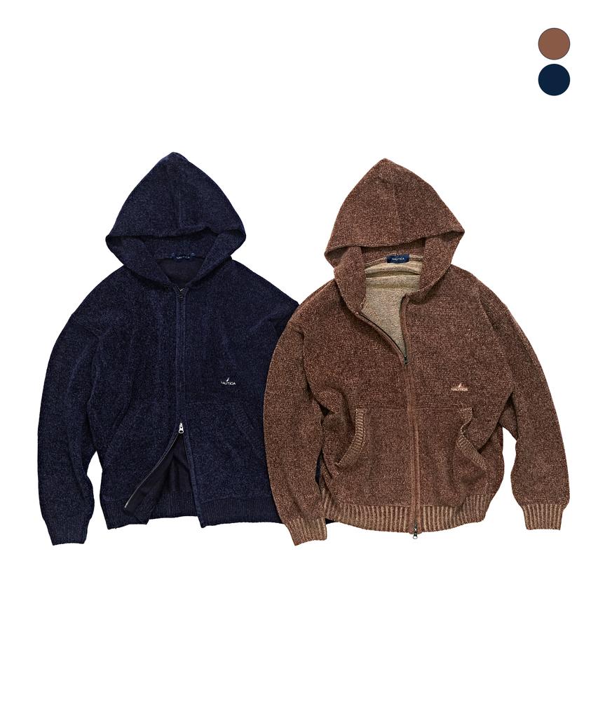 NAUTICA Mall Knit Zip-Up Hoodie Jjk1005