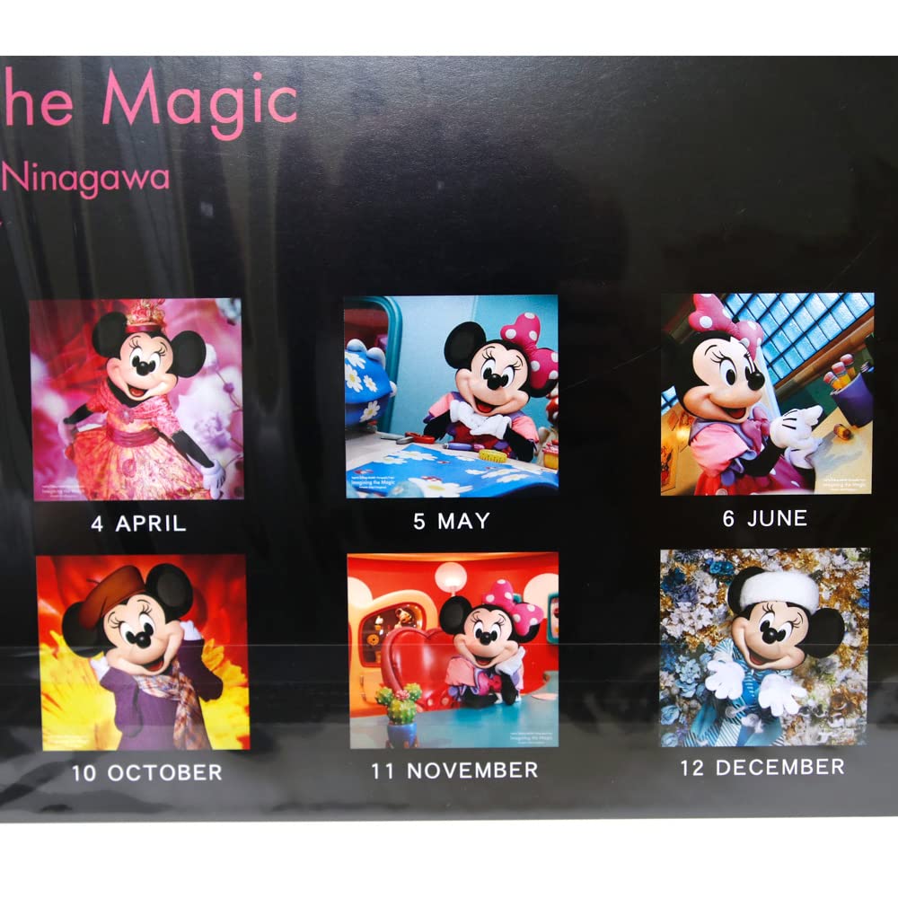 Minnie Mouse Wall Calendar Disneyland Imagining the Magic 2022 by Mika January 2023 Disney Merchandise Souvenir [Tokyo Exclusive] Live-Action