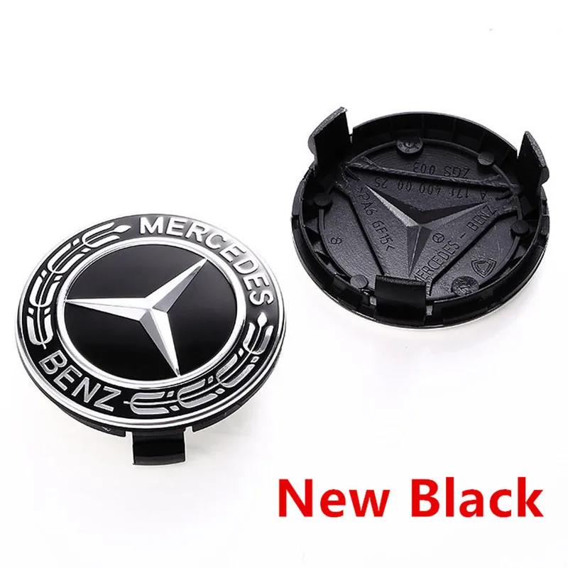 4pcs 75mm Car Wheel Center Caps Rims Hub Caps For Mercedes Benz W204 205 A B C E S CLA CLK ML GLK GLA GLB GLC CLAS Accessories