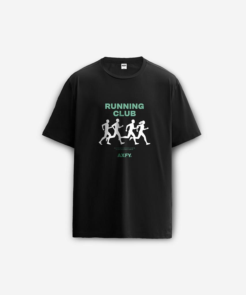 Egseupai Running Club Coolever Short Sleeve T-Shirt - Black