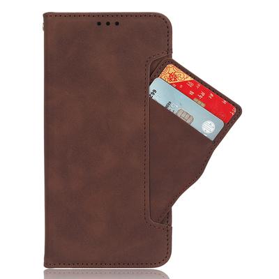 Ledertasche für Blackview Wave 8/Wave 8C/Oscal Flat 2 Handy-Brieftaschenhülle mit mehreren Kartenfächern