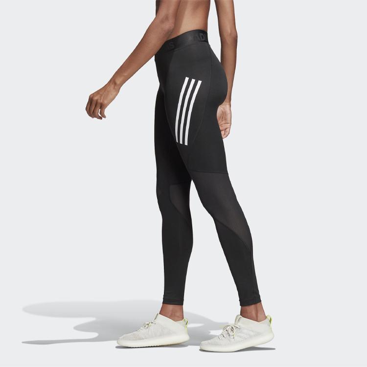 Adidas Ask Spr Lt 3S Striped Training Knit Fitness Pants Women Pants Black DQ3554