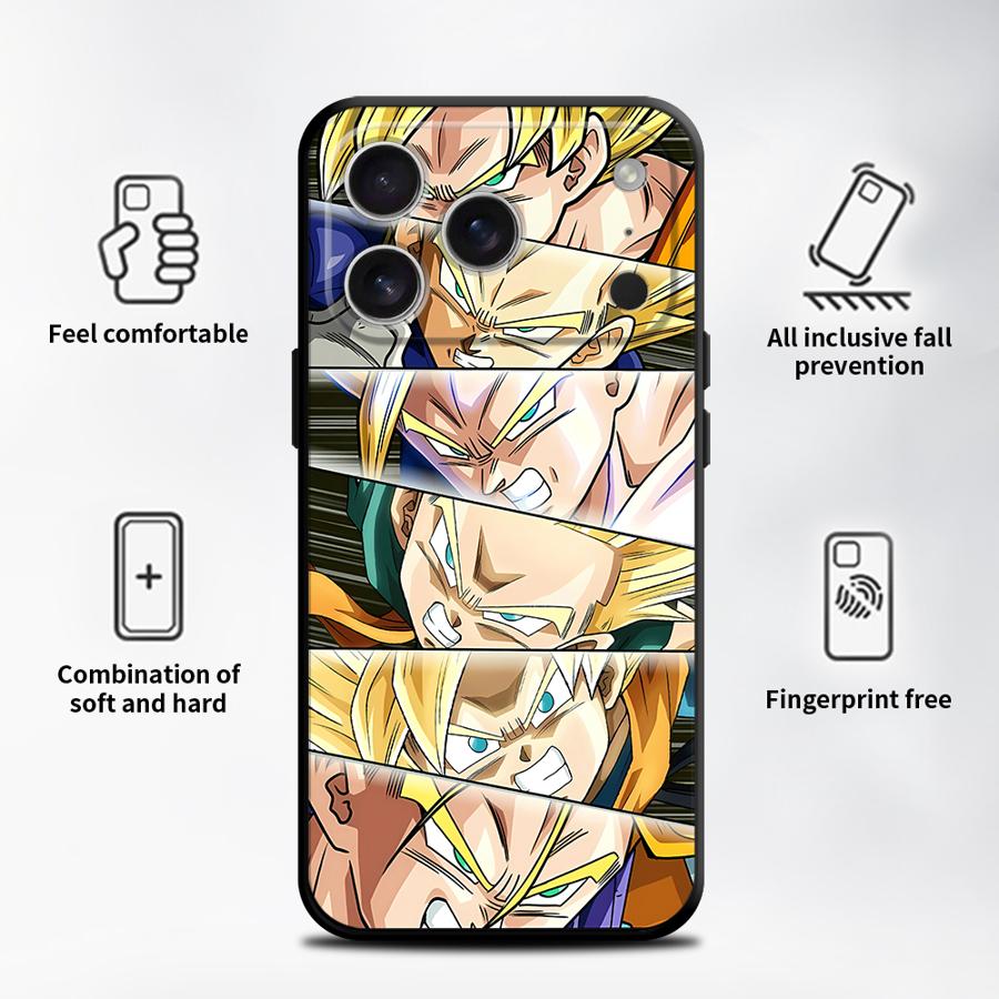 Funda Phone Cover Case for iPhone 17 Pro Max 12 16 15 Plus 14 13 Mini 7 8 Air SE 11 XS XR D-ragonS B-allS Cartoon