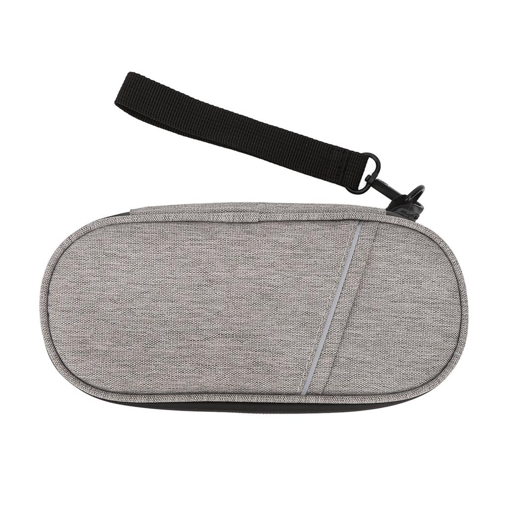 Insulin Cooler Bag Cooling Storage Carrying Pouch Zipper Design for Indoor Outdoor Grey