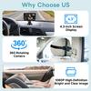 Baby Car Camera 4.3  Night Vision 150 degrees  Wide Viewing Angle 360 degrees  Rotation Rear Facing Seat Mirror for