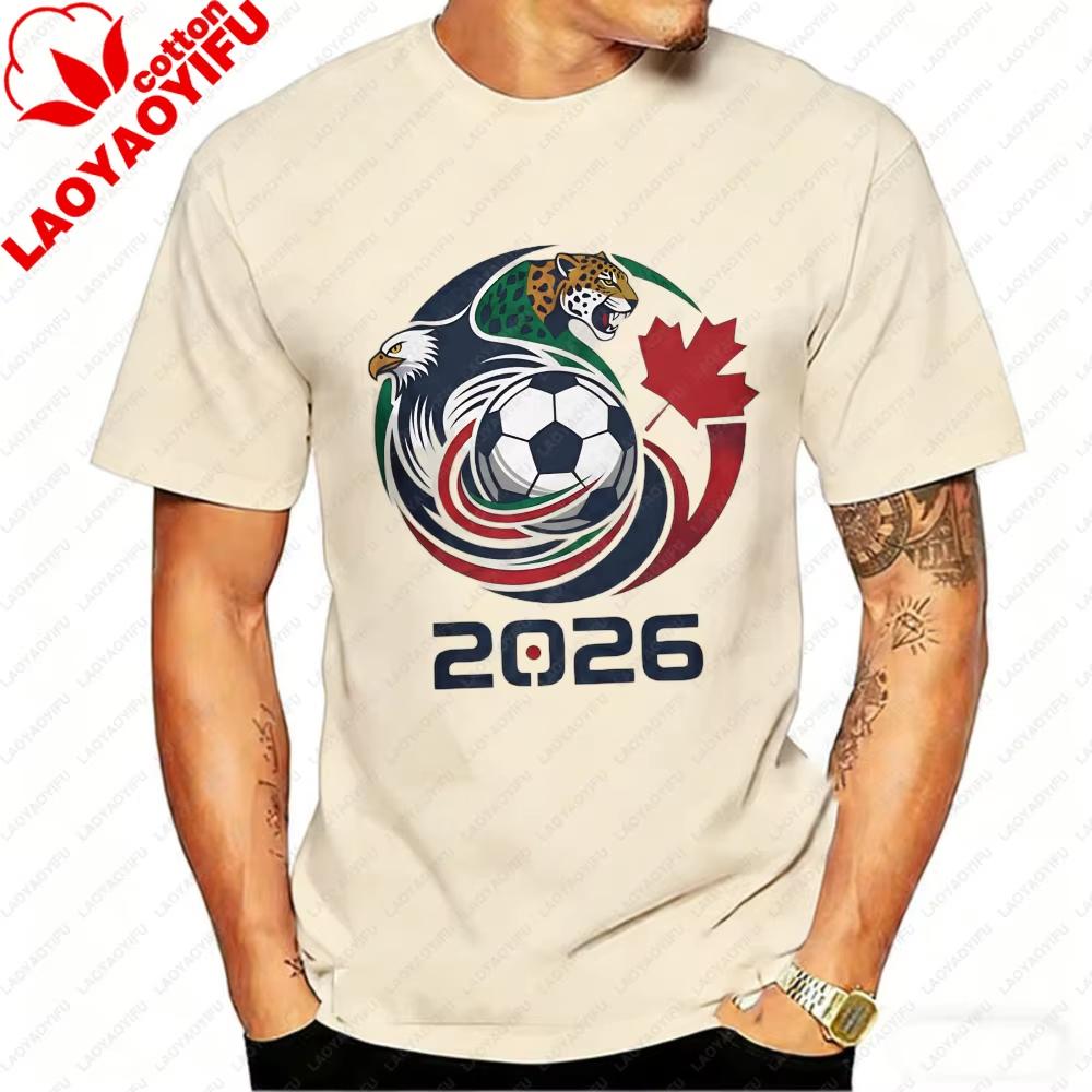 Men's Sports T-shirt 2026 USA Canada Mexico Soccer T-Shirts Eagle Jaguar Graphic Tee Football Fans 2026 FIFA World Cup Shirt Streetwear Hot Product