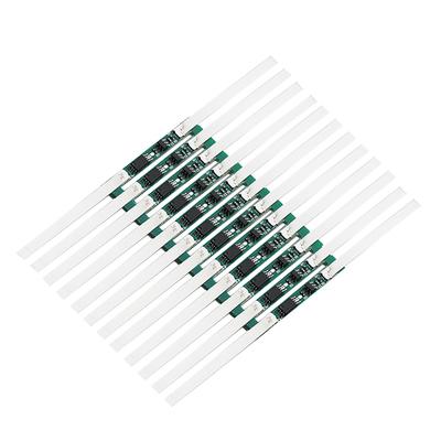 10pcs 3.7V Bateria Li-Ion Placa de Proteção Acessório 2‑3A Corrente Níquel 18650 Sobredescarga Li