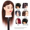 Echthaar-Schaufensterkopf für die Friseurausbildung: Präzisionsschneiden, Dauerwellen, Locken, Blondieren, Färben, Föhnen und Styling