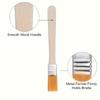 50pcs Nylon Paint Brushes with Wooden Handles, 5-Inch, Yellow Bristles, Ideal for Wall, Door, Cabinet, Furniture, Fence Painting
