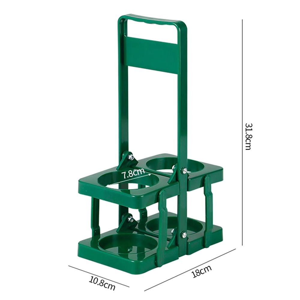 1Pcs New Basket Cup Organizer Beer Rack Bar Beverage Display Foldable Beer Bottle Carrier Reusable 2 Holes Drink Holder