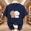 Panda Bear Bubu Dudu Love Hug Graphic T Shirts Harajuku Cartoon Short Sleeve Tshirt Kawaii Fashion Oversized Tshirts Unisex