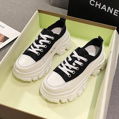Fashion Designer Sneakers for Women 2024 Autumn New Casual Canvas Fashionable and Versatile Ladies Platform Shoes Zapatos De Mujer