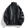 American Street PU Leather Bomber Jacket for Men In Spring and Autumn Trendy Brand Design High-end High Street Jacket for Men