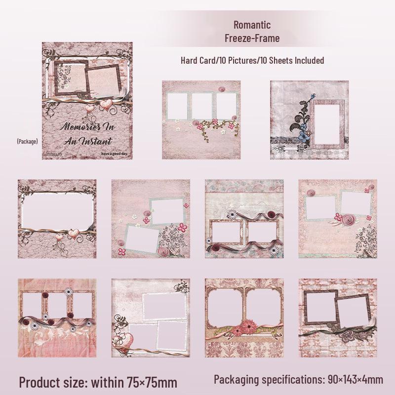 Beautiful Day Retro Photo Frame & Journal Decoration Stickers - 6 Types