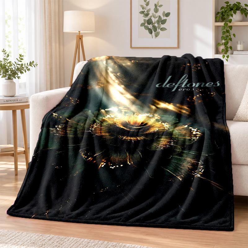 Deftones Flannel Throw Blanket Soft Warm Cozy For Sofa Bed Indoor Home Bedroom Use