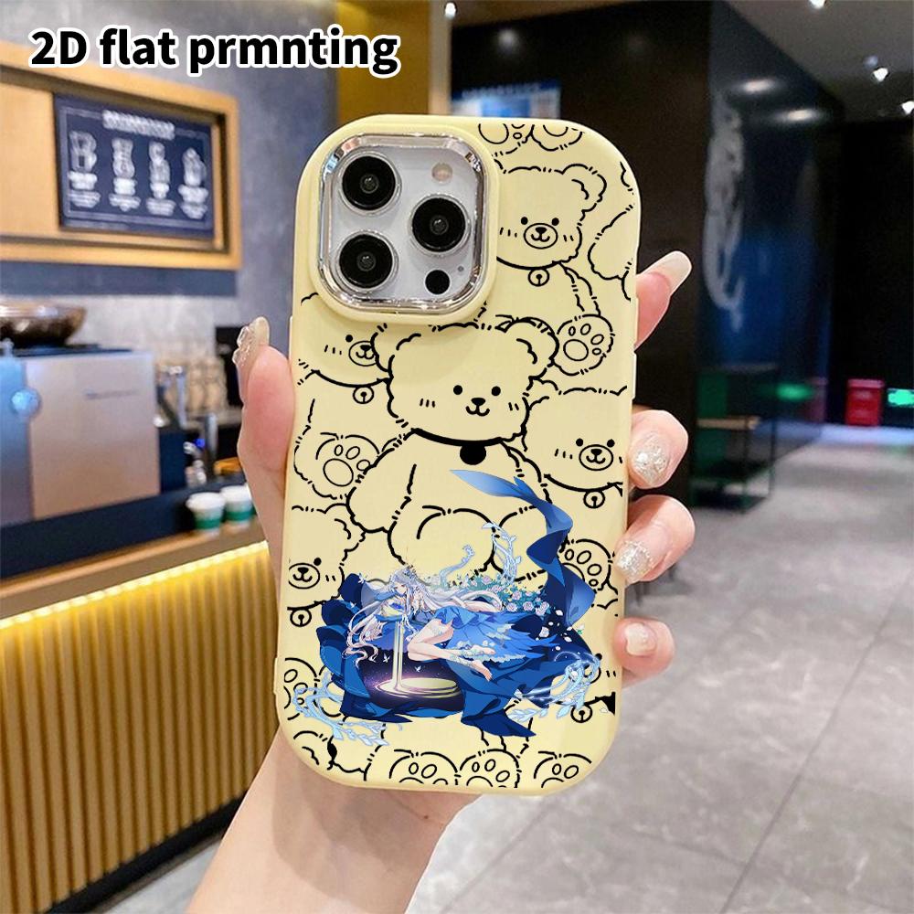 Phone Case: 2D Flat Design Suitable for iPhone 18 17 16 15 14 13 Pro Protective Case, Couple Style, Gorgeous and Dreamy, Christmas and Halloween Gift