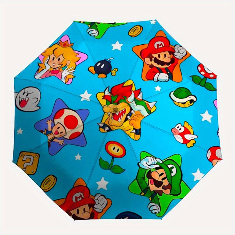 

1pc Super Mario Automatic Umbrella 8-Bone Design Compact Gear for Outdoor Travel, Perfect Gift for Friends or Family yy280828140