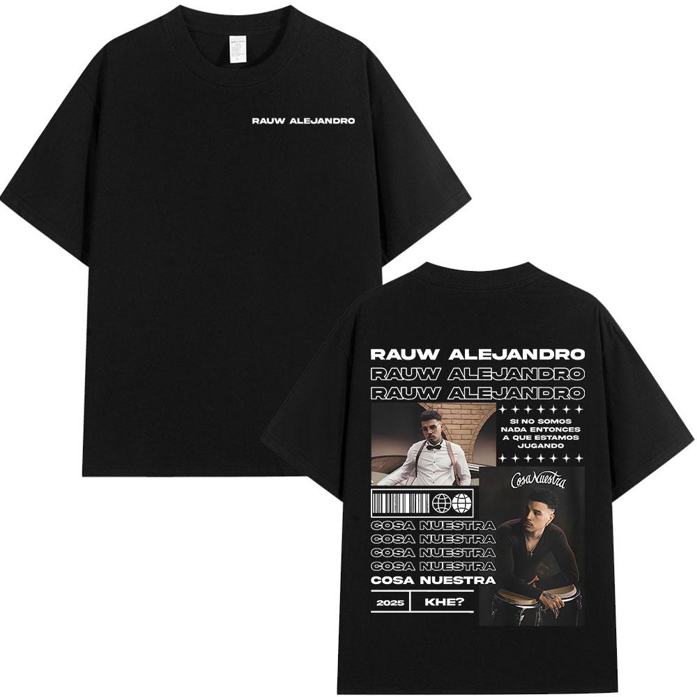 Rauw Alejandro T Shirt Cartoon Print Kawaii Short Sleeve Tee Shirt Unisex Women Clothes 100 Cotton Casual ONeck Oversized Tshirt