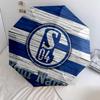 1 PC Automatic Folding Umbrella - FC Schalke 04 Custom Name Pattern, Portable & Foldable Design with 8 Ribs, Christmas Birthday Gifts
