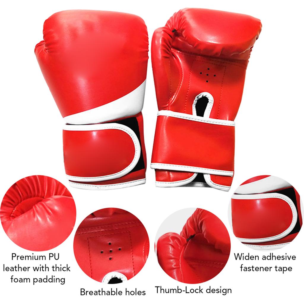 Children Boxing Gloves Kids Kick Boxing Training Gloves Youth Muay Thai Punching Bag Mitts Boxing Practice Equipment