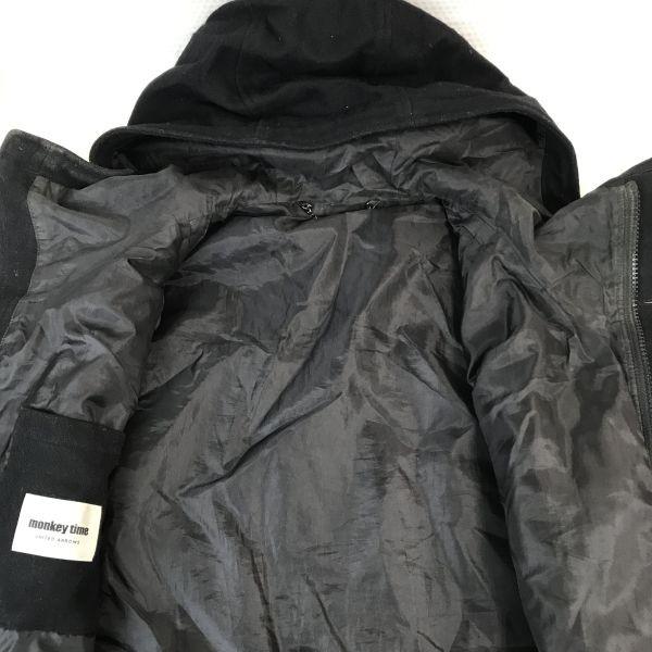 Monkey Time Mods Parka Jacket Men M Black United Arrows(USED)