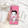 TR6 B-Bettys Art B-Boops Transparent Phone Case for Samsung Galaxy A04 A04S A14 A23 A34 A54 M23 M33 M52 M53