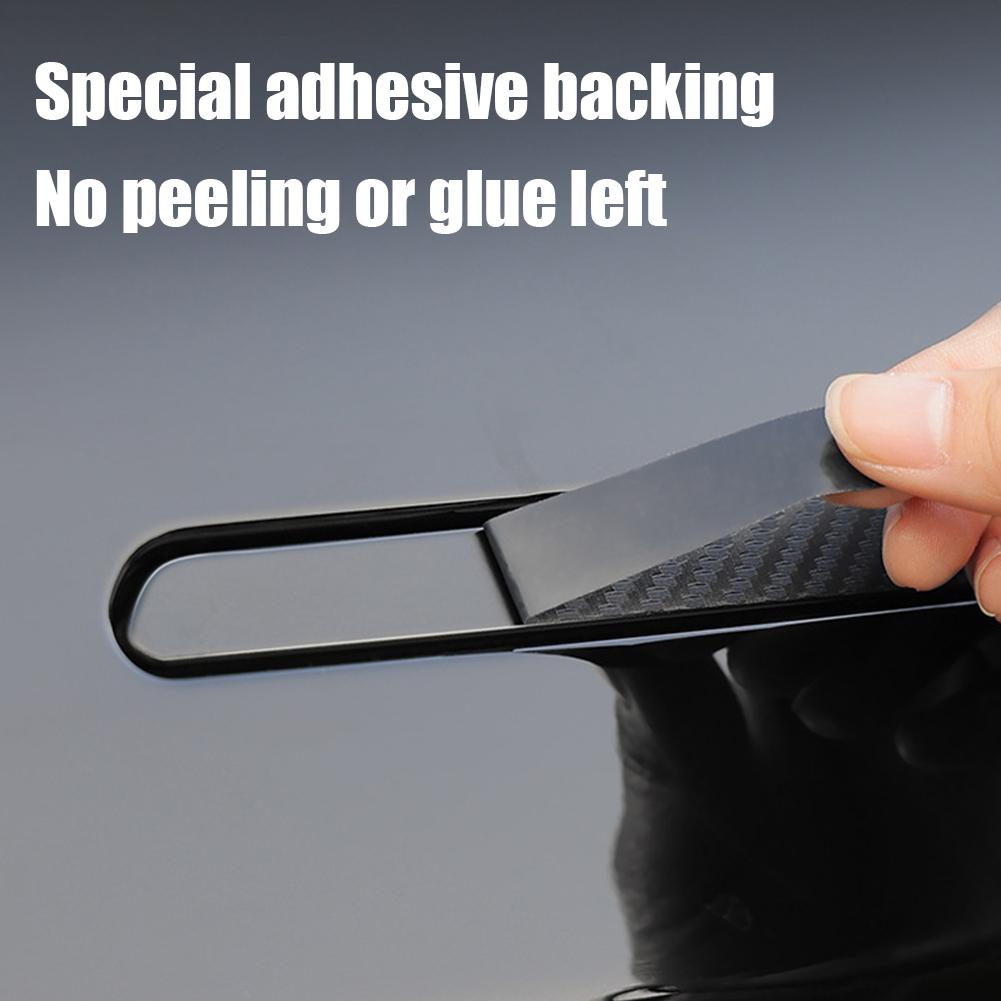 4pcs Door Handle Sticker For Tesla Model Y Juniper 2025 Door Wrap Cover Paste Protector Modification Accessories 2025